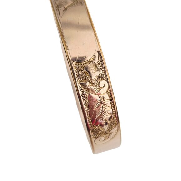 Antique FMCO Gold Filled Decorative Bangle Bracelet (GFBWC-7) - Picture 3 of 10